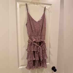 She + Sky Mauve Sleeveless Dress